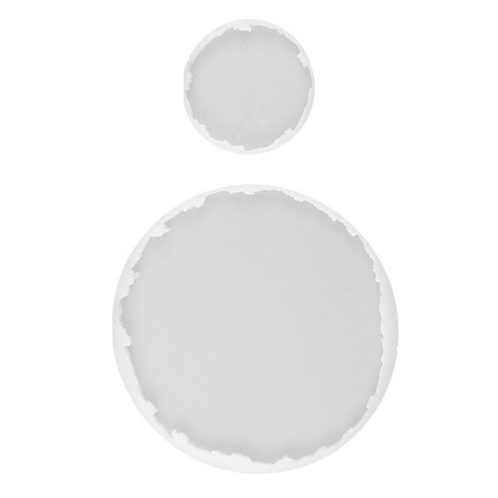 Cup Pad Making Mold Diy Enthusiasts Home Decoration Transparent Silicone Material Molding 2Pcs