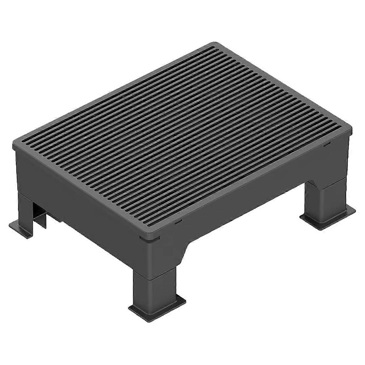 Cat Ramp for Litter Box,Adjustable (3.5inch & 6inch) Elevated Litter Step, Easy to Clean,Double Layer Litter Trapper