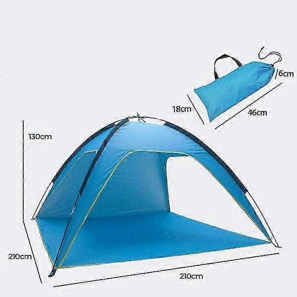 Beach sunscreen and rainproof tent, double-pole large space, breathable, portable and easy to set up