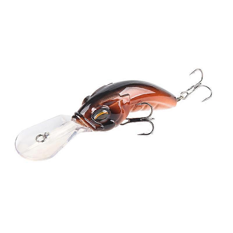 Fishing lures, 10.4 cm long, 14.5 g in weight, with wide bill and deep diving function, equipped with rattles