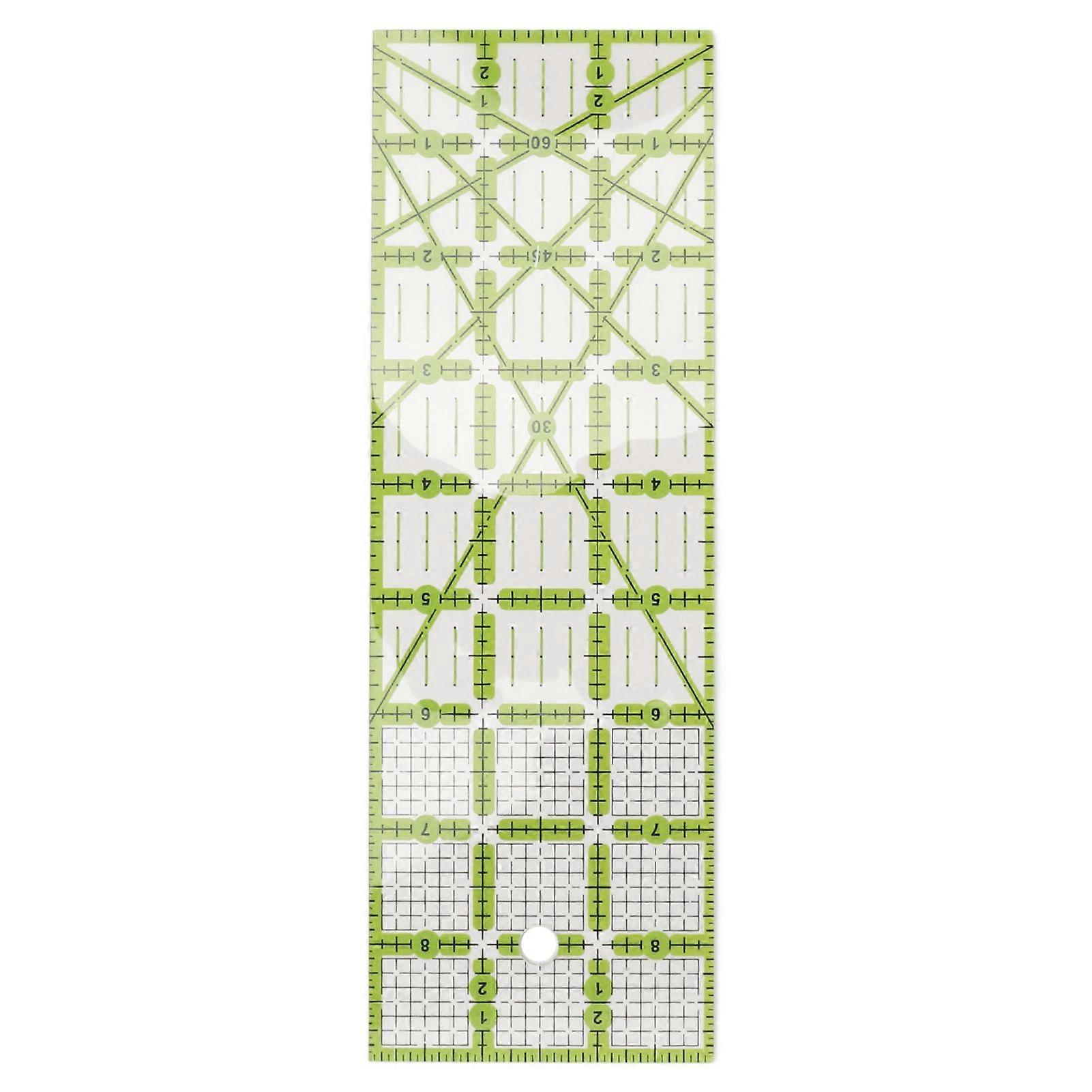 Quilting Ruler Acrylic Rectangular Transparent Simple Operation Sturdy Durable Household Sewing Ruler