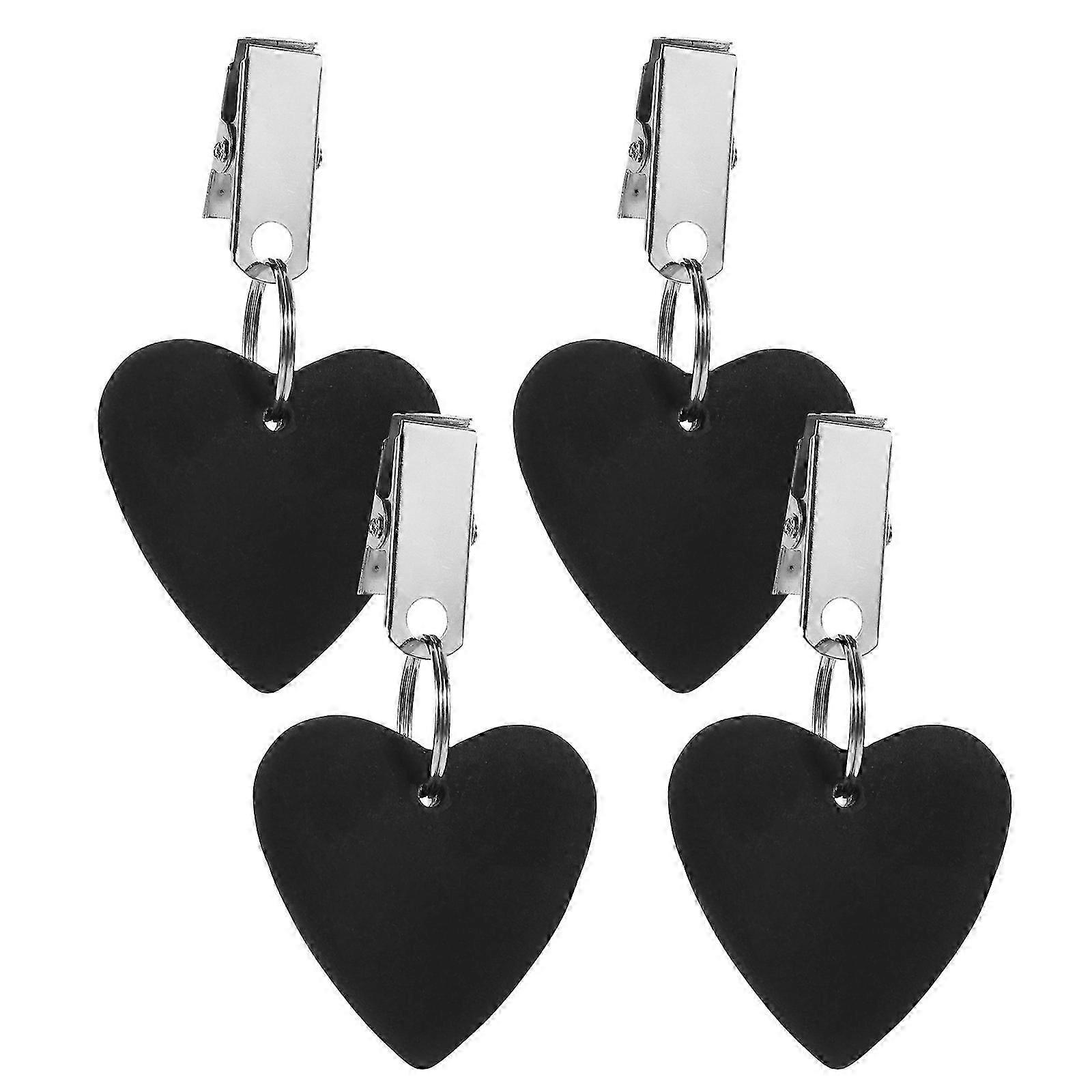 premium dugvægte i hjerteform til udendørs borde 8x4x1cm funktionel vindtæt 4stk