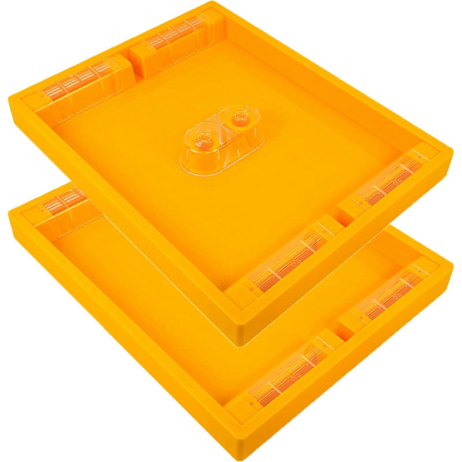 Bee Hive Feeder 2Pcs Plastic Langstroth 10Frame Feeder Easy To Use Beekeeping Supplies