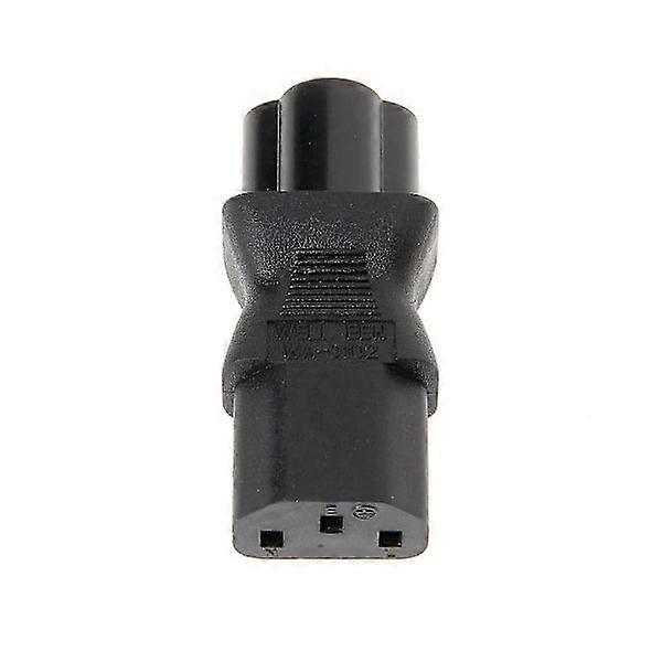 IEC 320 C13 Female To C6 Male 3-Pin Clover Leaf Connector Converter AC Power Adapter