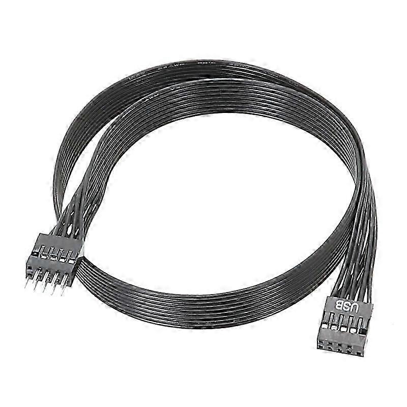 24AWG computer 9-pin han til kvinde forbindelse fladt kabel usb 9-pin forlængelse