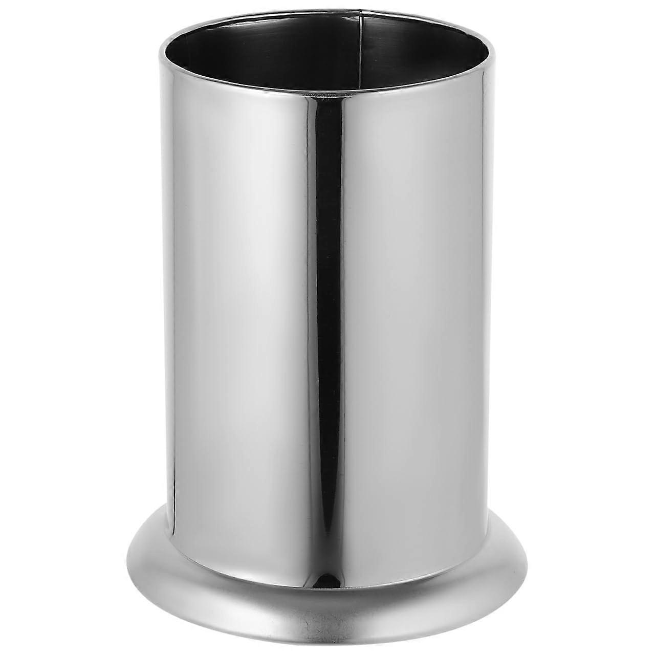 Stainless Steel Chopsticks Crock Kitchen Flatware Holder Stand Straw Storage Bucket Countertop Silverware Container