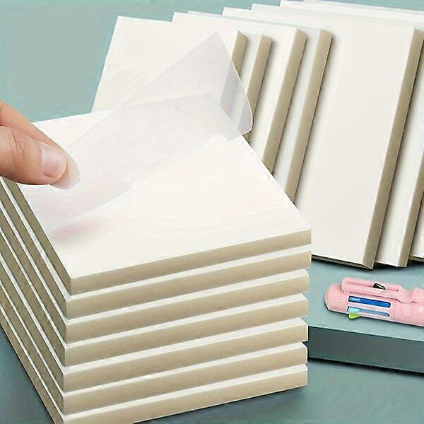 Transparent sticky notes, 1 pack, simple design for easy recording