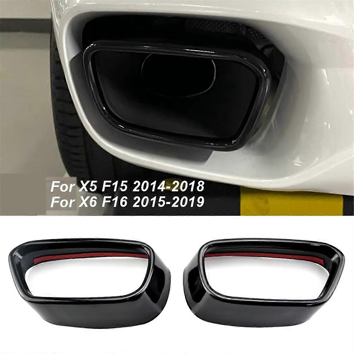 Stainless Steel Car Exhaust Pipe Cover Tail Throat for M Sports Version X5 F15 X6 F16 2014-2019