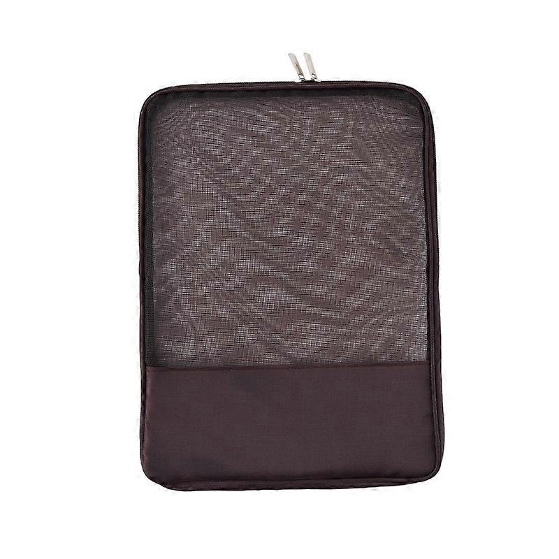 Translucent Mesh Zipper File Bag Stationery Storage Bag