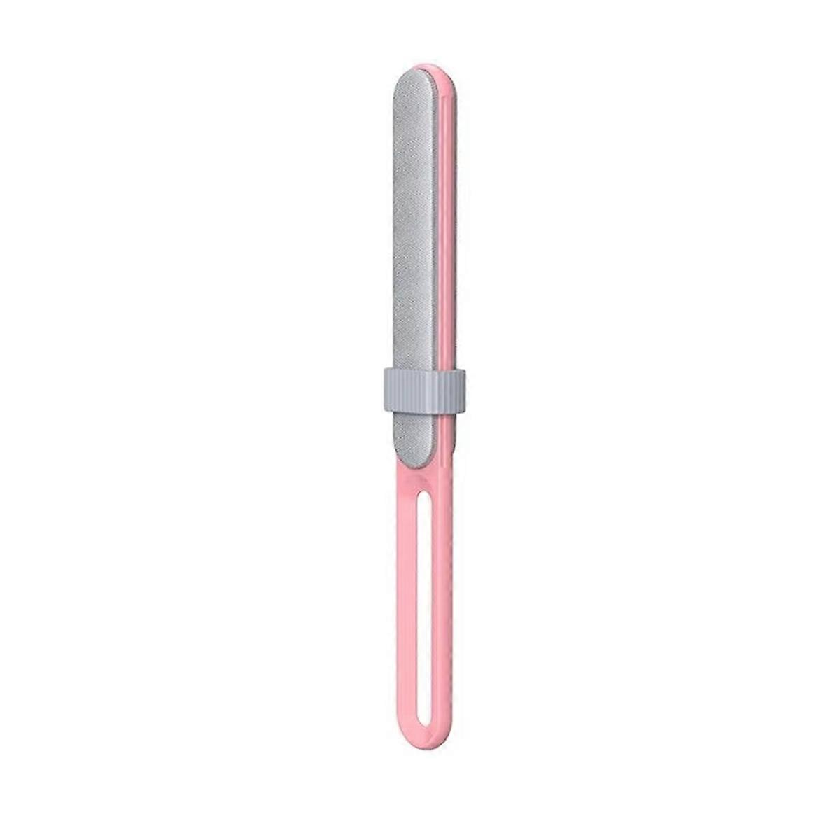 Electrostatic Lint Remover Brush, Double-Sided Pet Hair Removal for Clothes,Furniture,Includes Self-Cleaning Base B