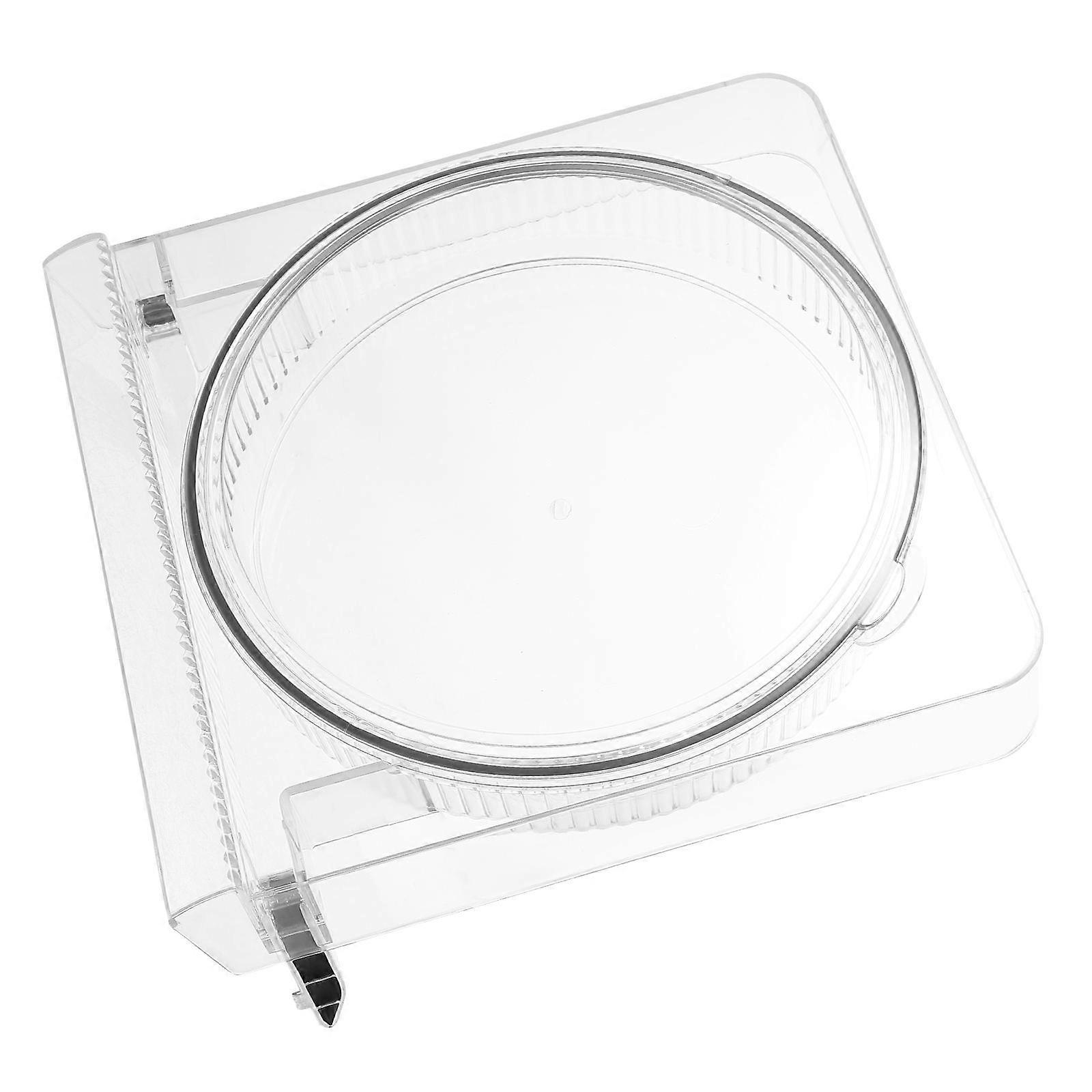 Transparent Plastic Tea Cake Stand for Pet Use Resistance and Space Saving 7.8 Inches