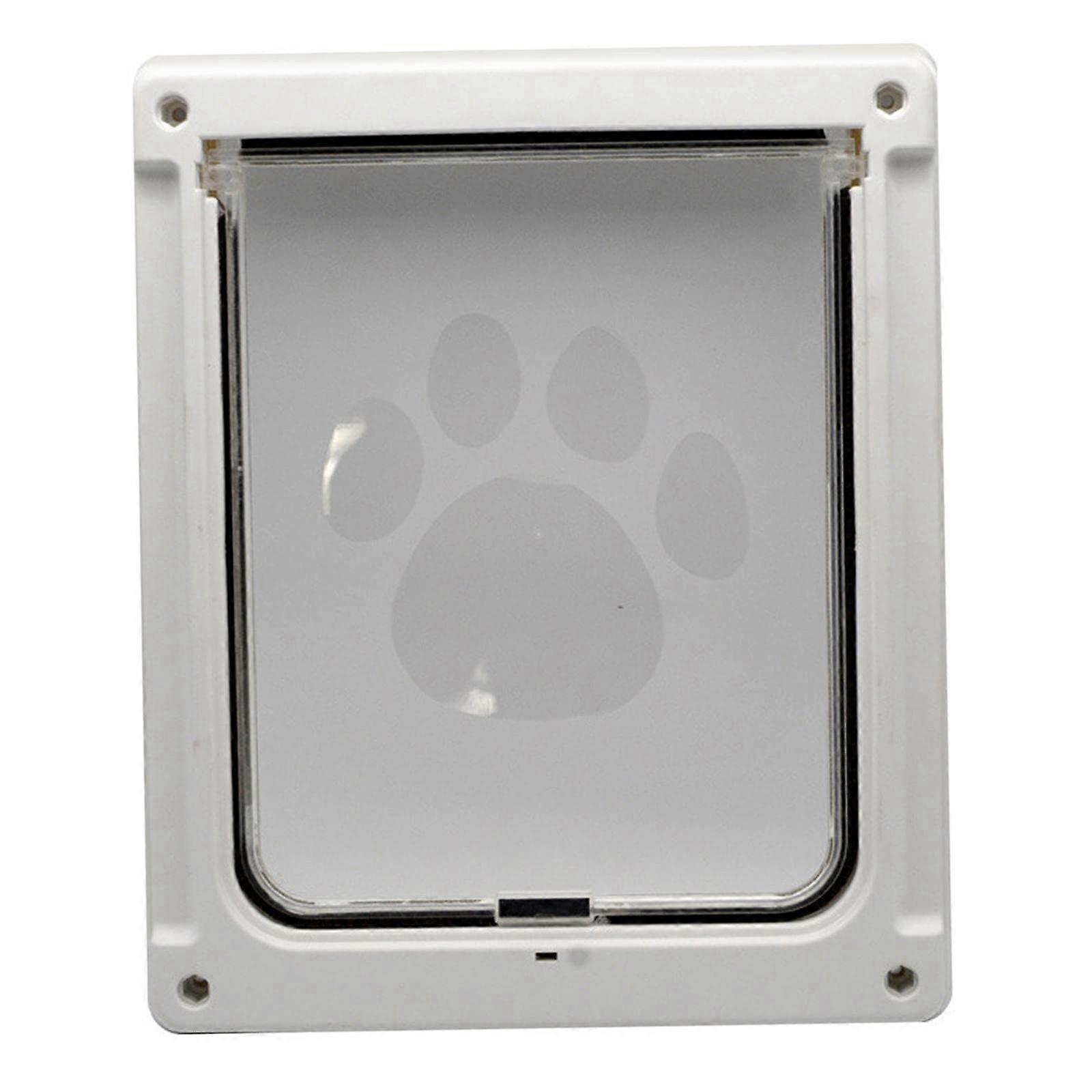 Durable Cat and Dog Doors Single Flap Lockable To Install Tunnel Pet Flap Door For Small Medium Large Pets 35x29CM