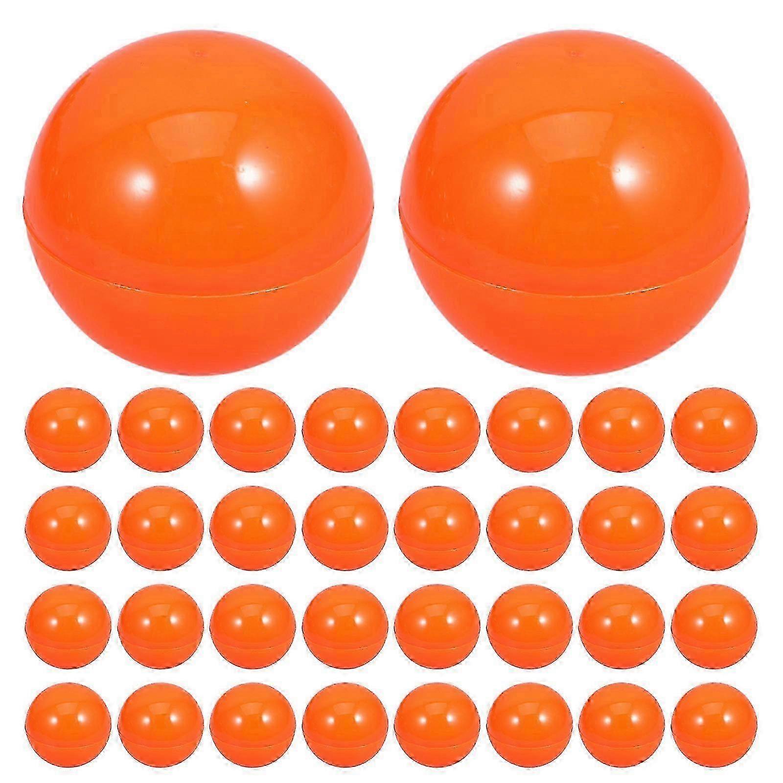 Raffle Balls Balls Sphere Game Balls Props For Friends Orange 5.00X5.00X5.00Cm For Games 50Pack