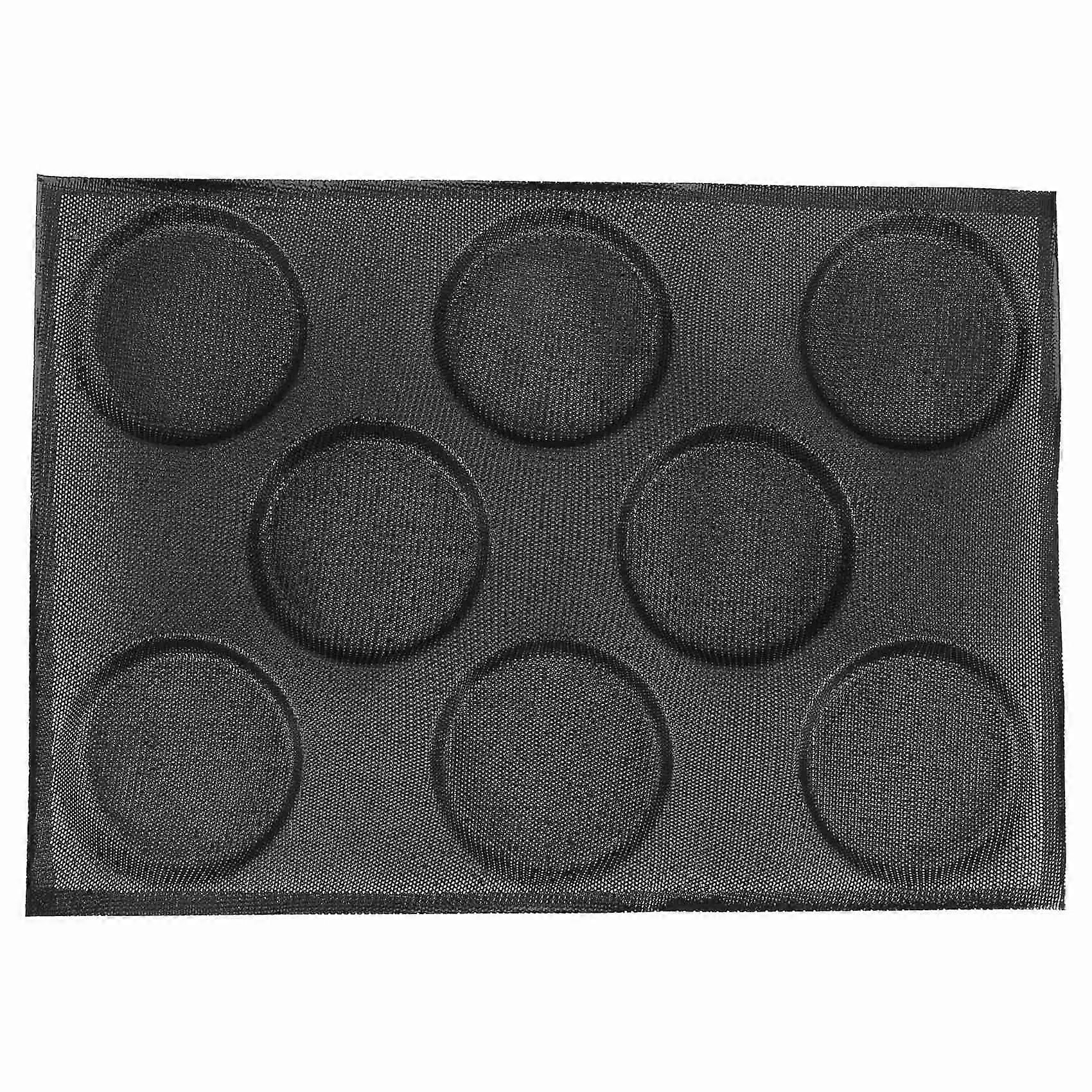 Silicone Hamburger Bread Forms Perforated Molds Non Stick Baking Sheets Fit Half Size