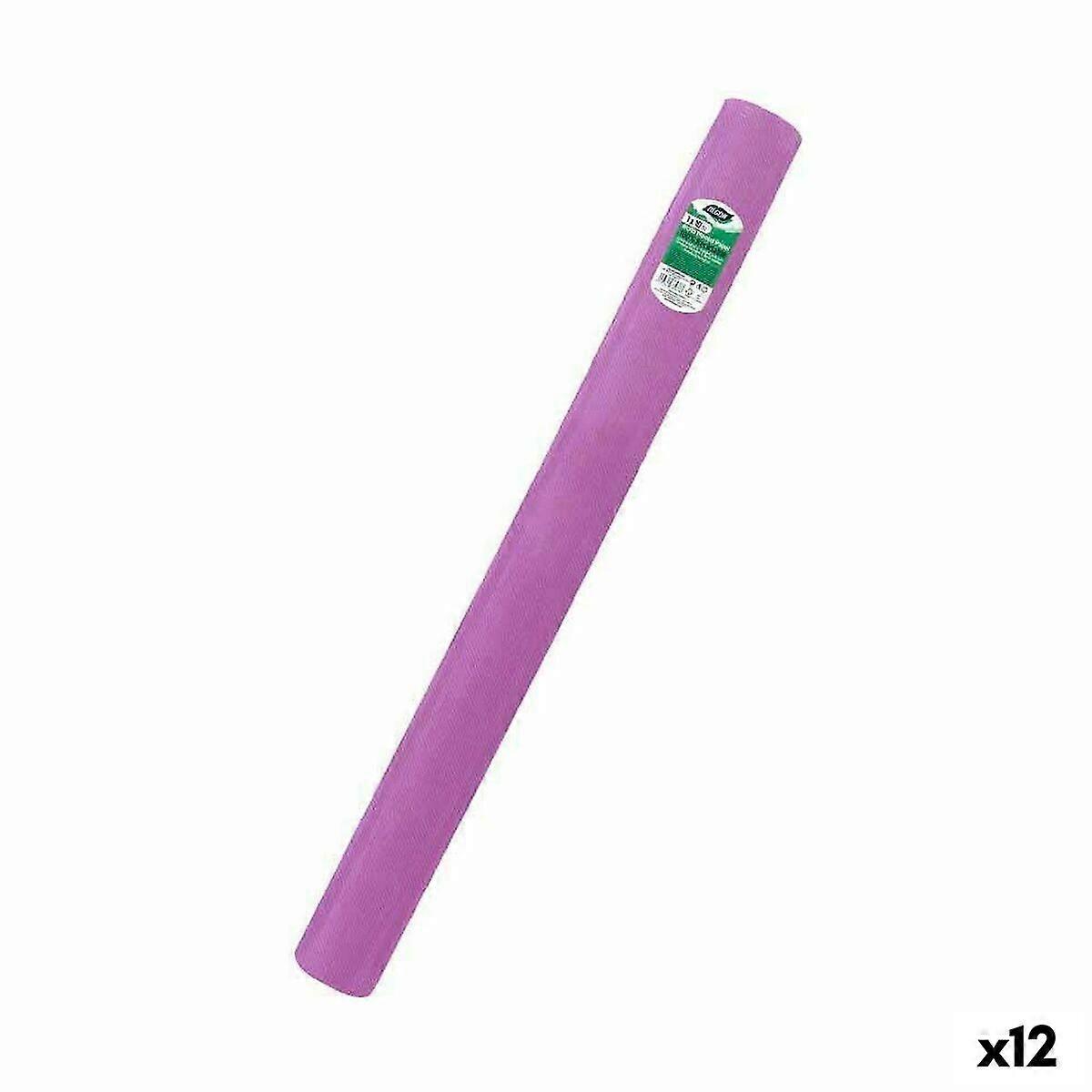 Tablecloth roll Algon Violet 1 x 10 m (12 Units)