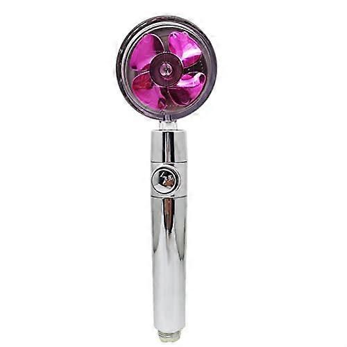 Shower Head WaterSaving 360Degree Rotating With Rain Pressure Nozzle Small Fan Bath Accessory Color: Silvery
