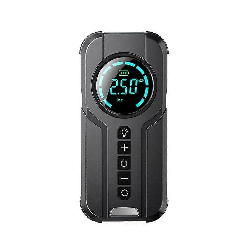 Tire Inflator Portable Air Compressor with Pressure Gauge, 2x Faster Inflation, 12V DC/AC Dual Powered Electric Air Compressor, 150PSI Smart Cordless