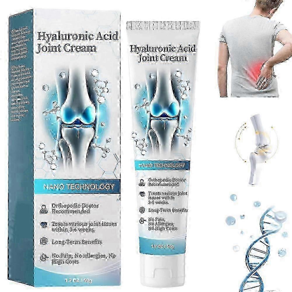 Hyaluronic Acid Joint Cream, Hyaluronic Acid Joint Massage Cream, Advanced Joint and Bone Care Cream for Back, Neck, Hands, Knees