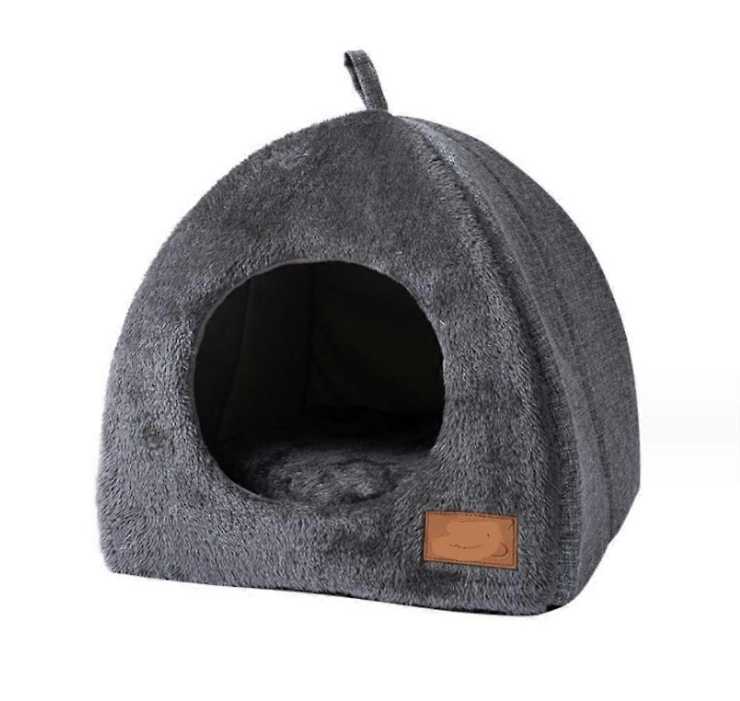 Pet Bed Washable With Removable Cushion For Small And Medium Dogs And Cats Calming Sofa Bed 43x43x41cm