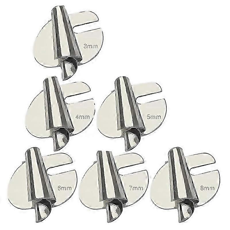For 6pcs Sewing Rolled Hemmer Foot 3mm8mm 6 Sizes Wide Rolled Pressure Foot Sewing Machine Presser