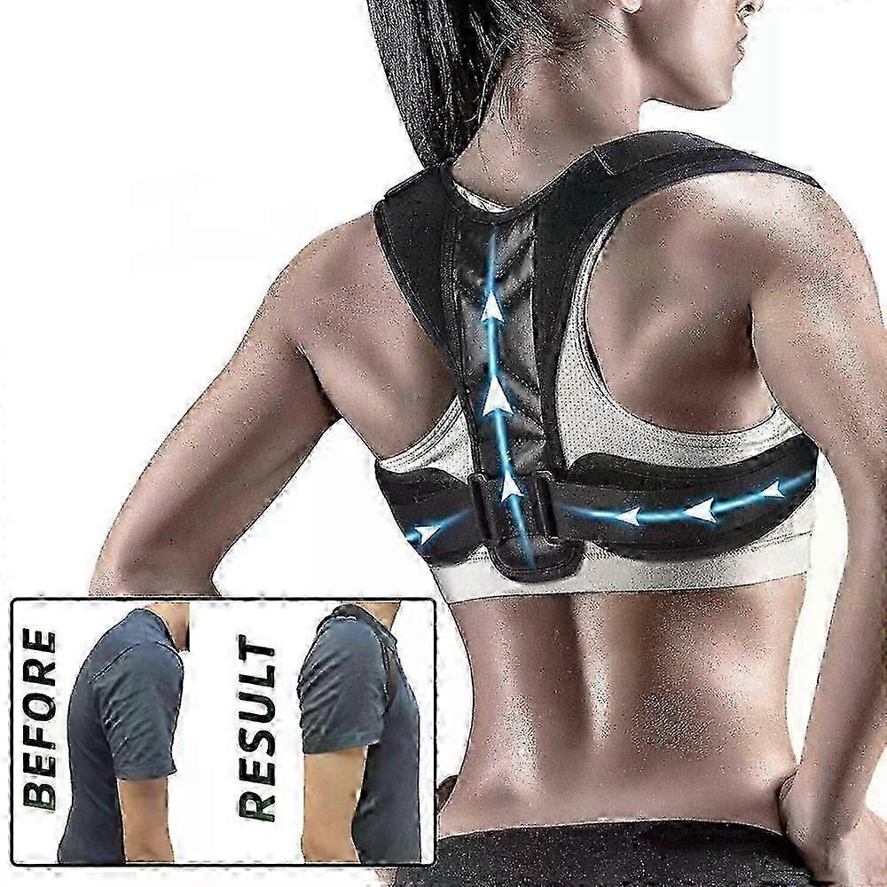 Posture Correction Belt for Adults - Adjustable Hunchback Support to Straighten Shoulders and Improve Sitting