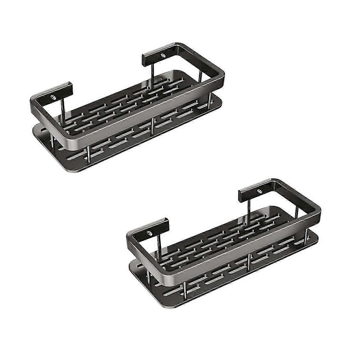 Bathroom Shelf Triangular Shelf Punch-Free Corner 2 pcs