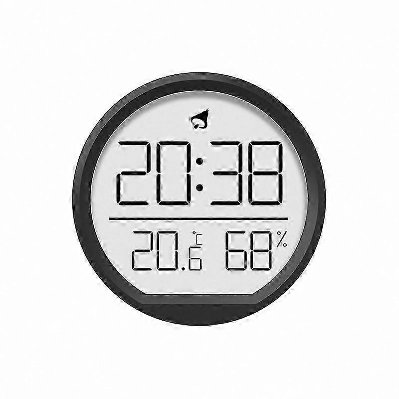 Wall-Mounted Magnetic Thermometer Hygrometer with Clock Function for Home Use