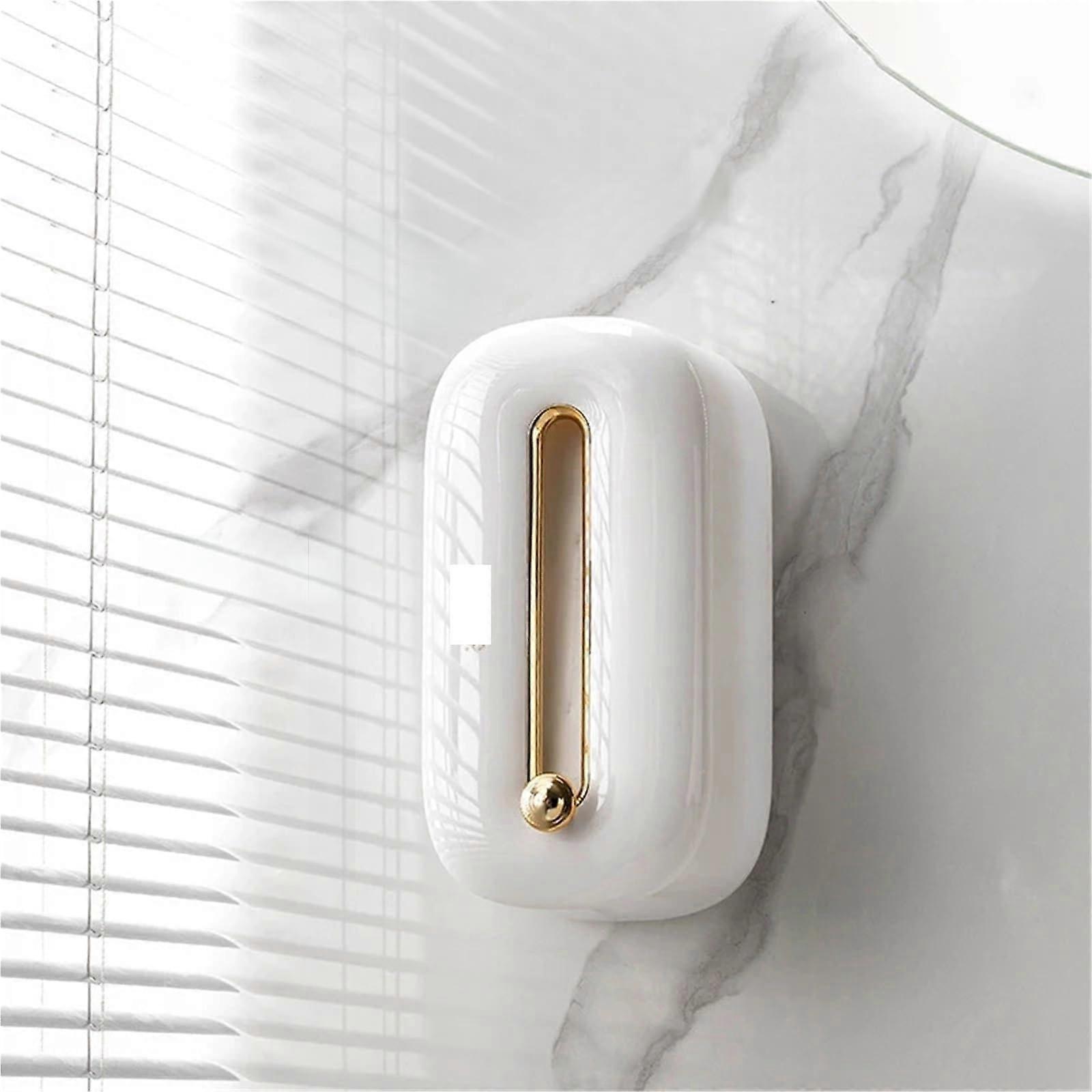 Wall Mounted Tissue Box White, Wall Hanging Tissue Box Dispenser, Tissue Holder For Bathroom Vanity