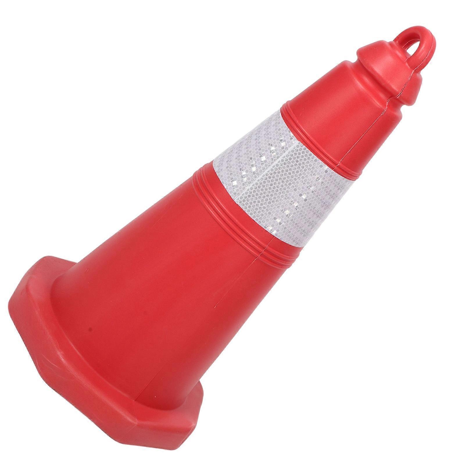 Road Warning Cone Road Safety Device for Traffic Separating Pvc Plastic 1Pcs