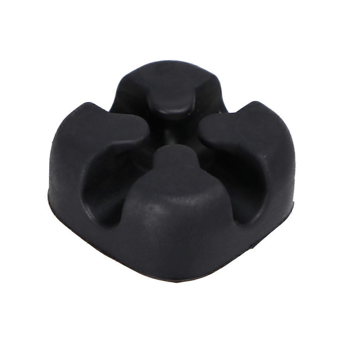 Desktop Silicone Cord Protector for Organizing Wires 5Pcs Black Set