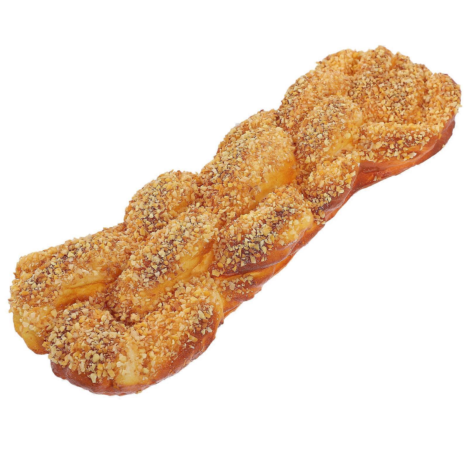 Fake Bread Lifelike Bread Model for Decor Light Brown PU Display Decoration