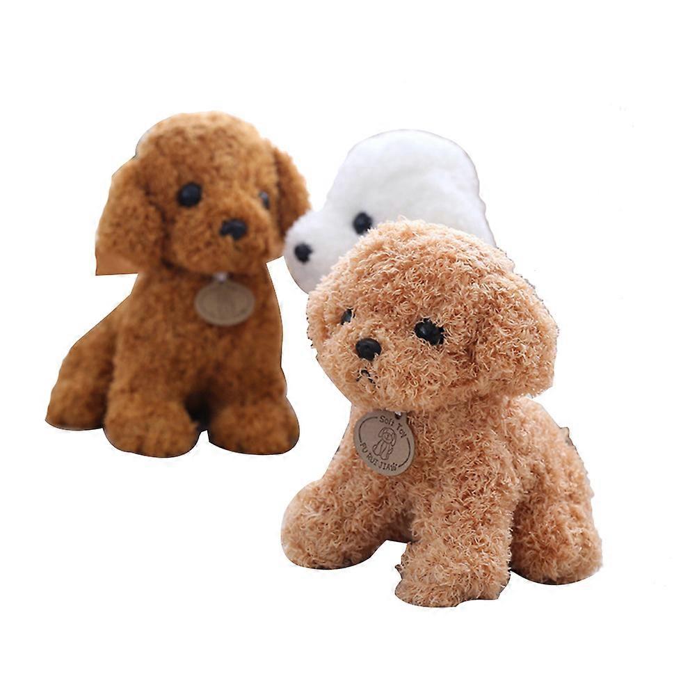 Brown Dog Toy Simulation Doll for Kids Playing
