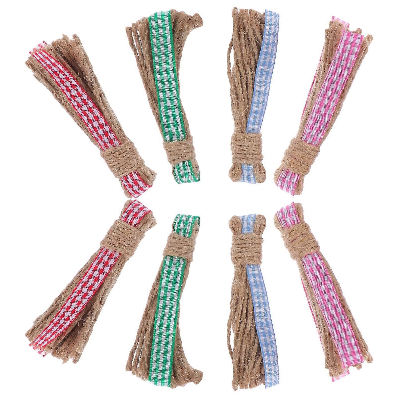 Hemp Rope Tassels for DIY Art Crafting Supply 16Pcs Assorted