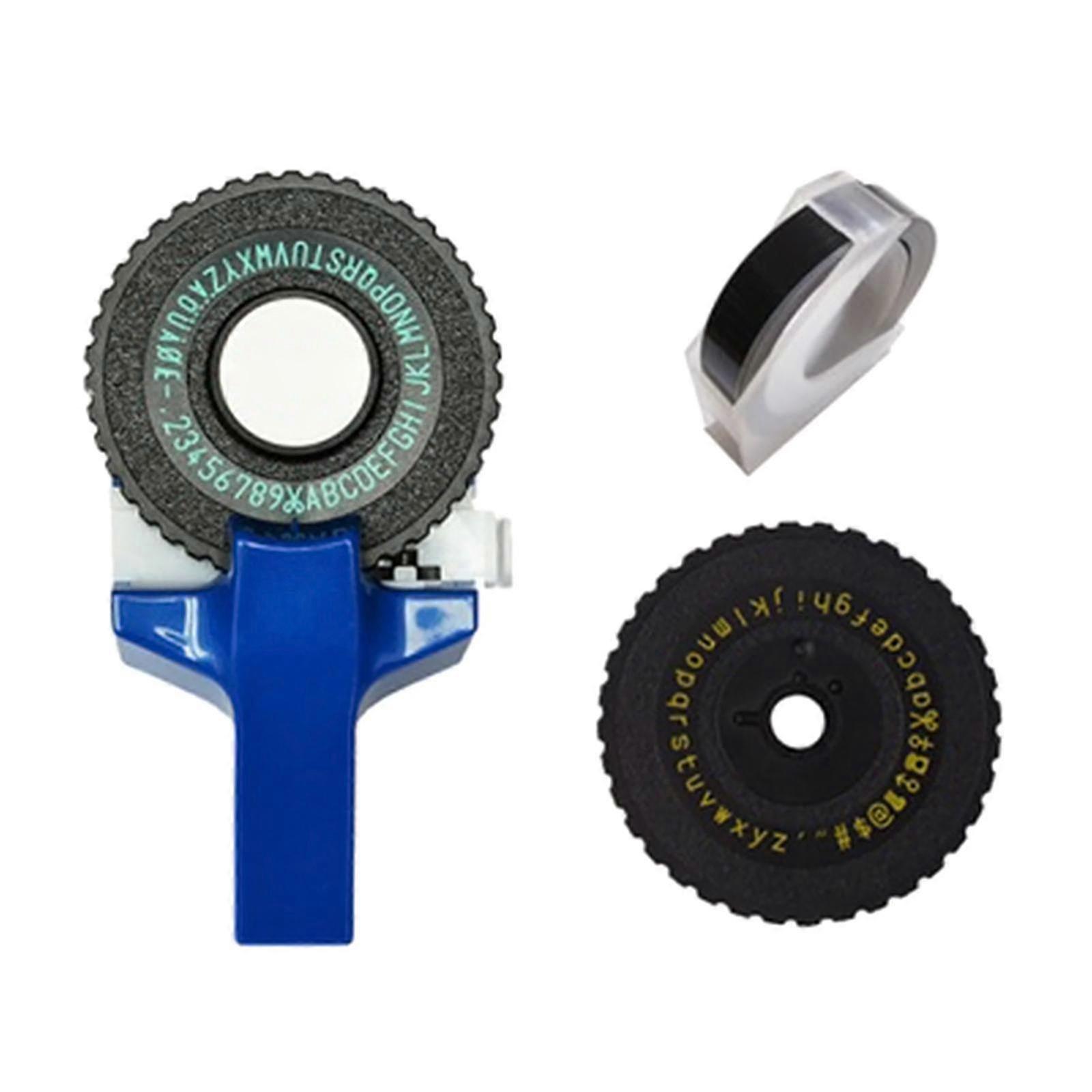 3d Embossing Label Maker, Label Writer + Wheels Tape Set For Motex E101