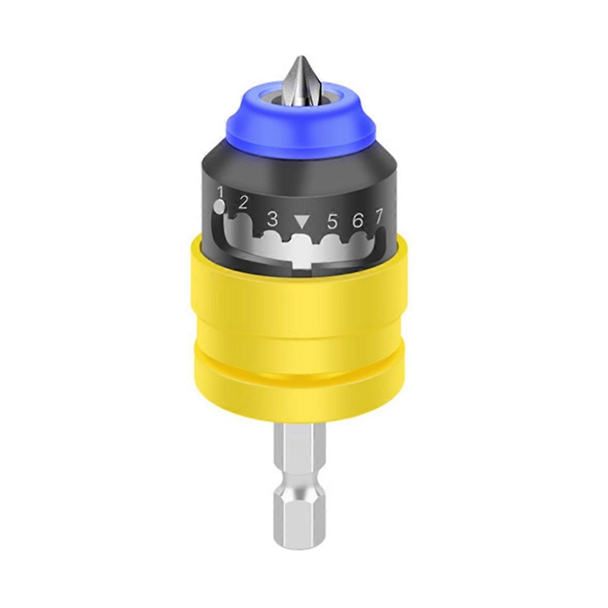 Gypsum Board Batch Head Adjustable Depth Positioning Batch Head Nozzle Electric Batch Head Screw Locator Yellow