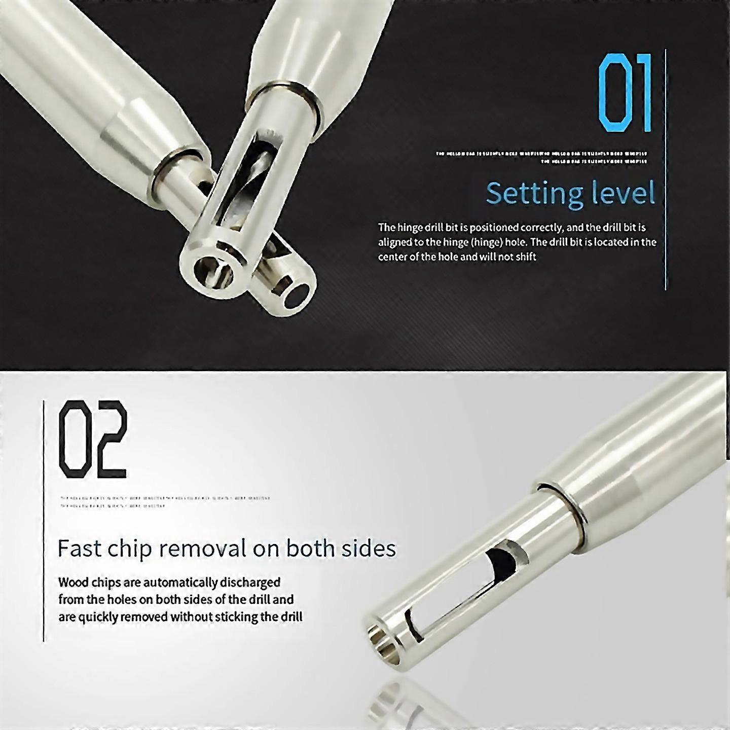 For Woodworking Positioning Antiskid Batch Head Power Tool Drill Set