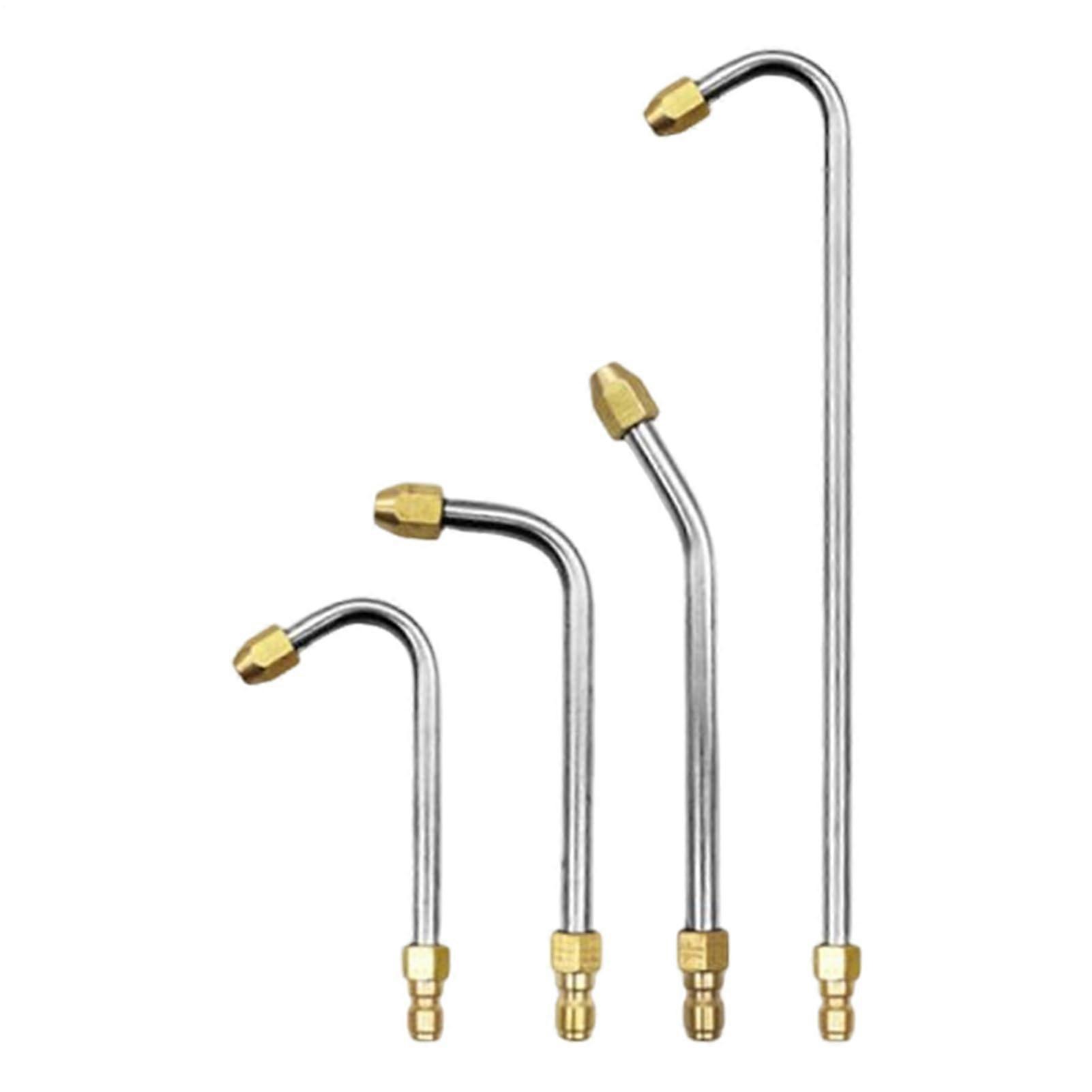 Pressure Washer Extension Wand With QuickConnect Angled Nozzle, Ergonomic Curved Nozzle For Window Cleaning And Patio
