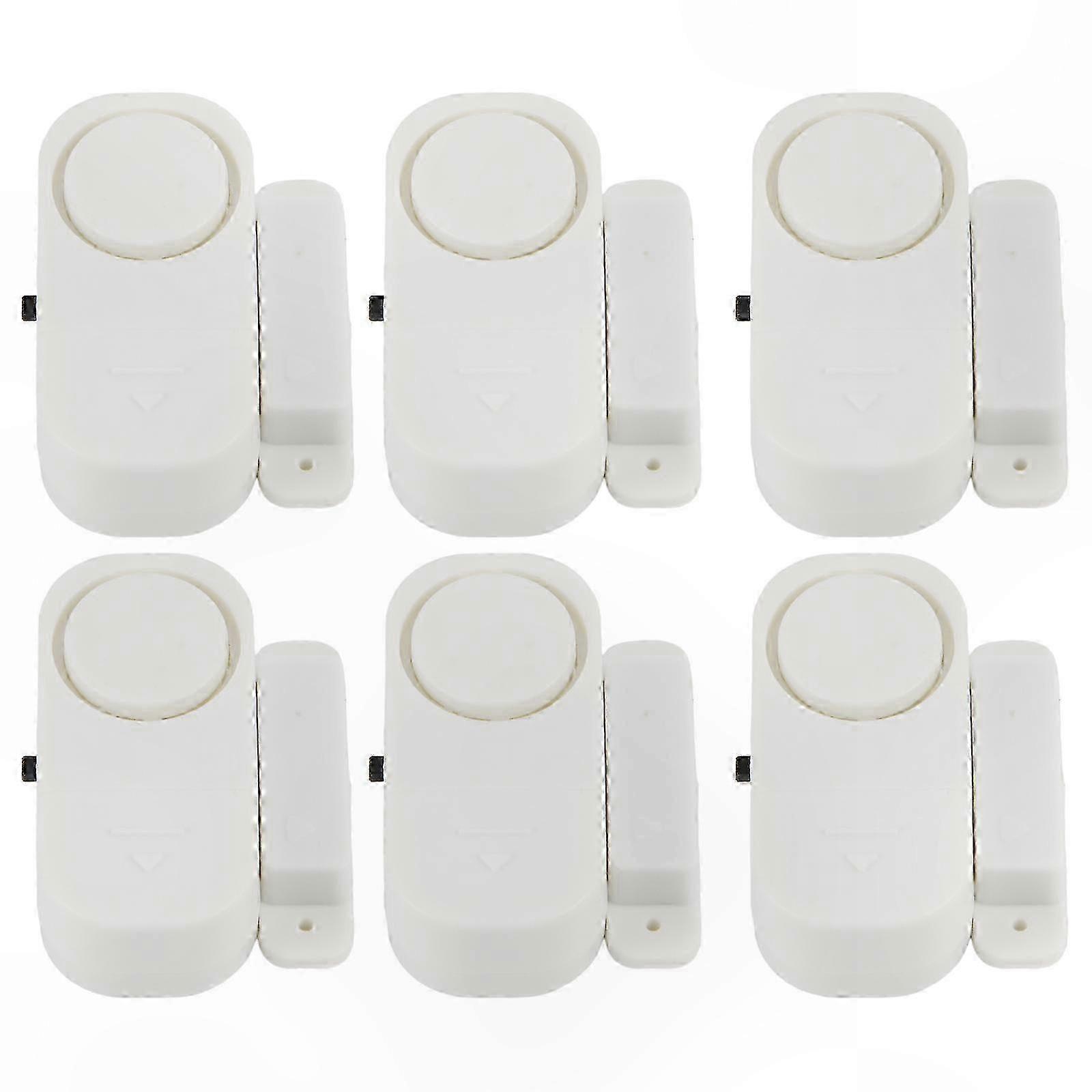 6-pack Wireless Door And Window Alarm System With Magnetic Sensor For Home Security Entry Protector