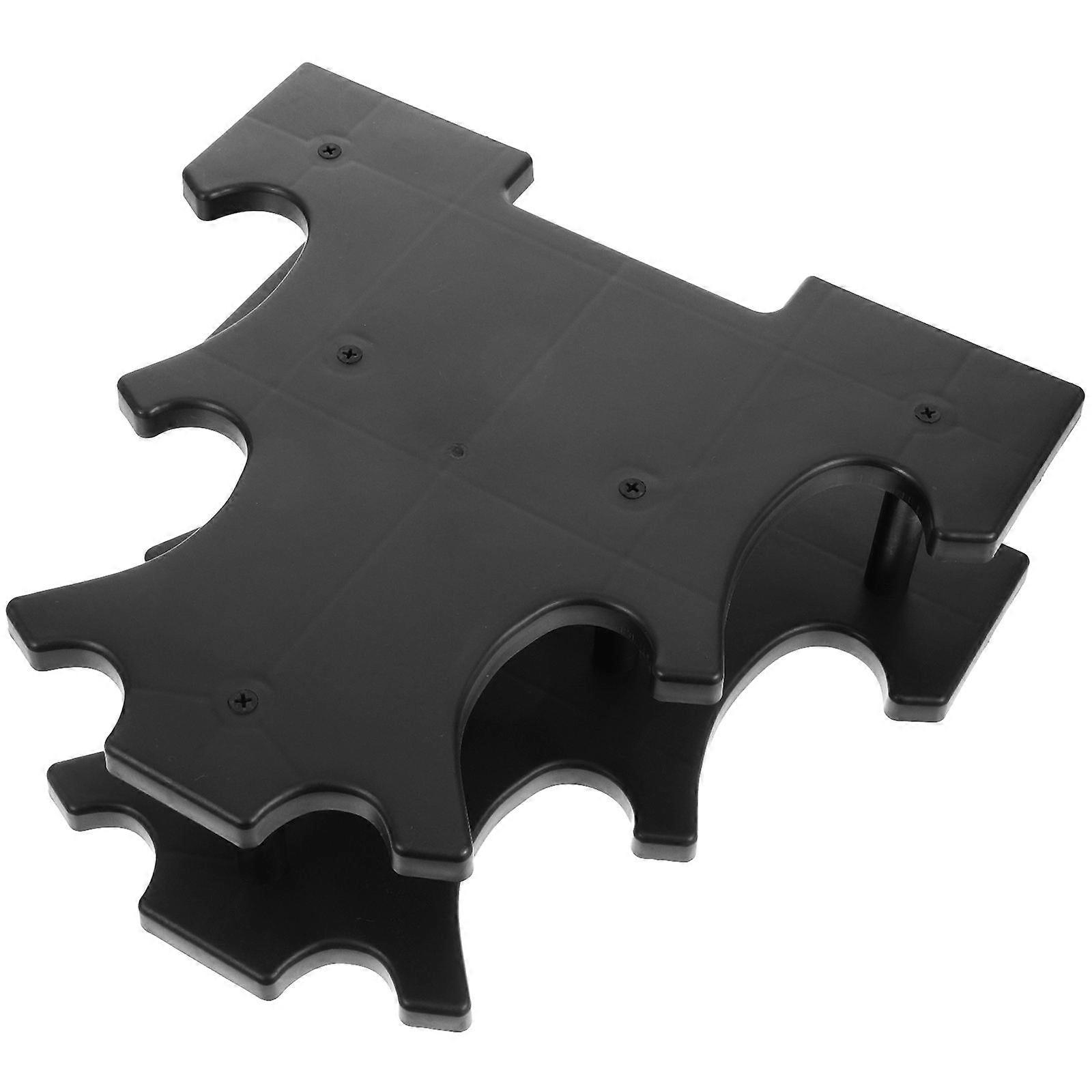 Weight Rack Dumbbell Bracket for Storage Use Black Plastic