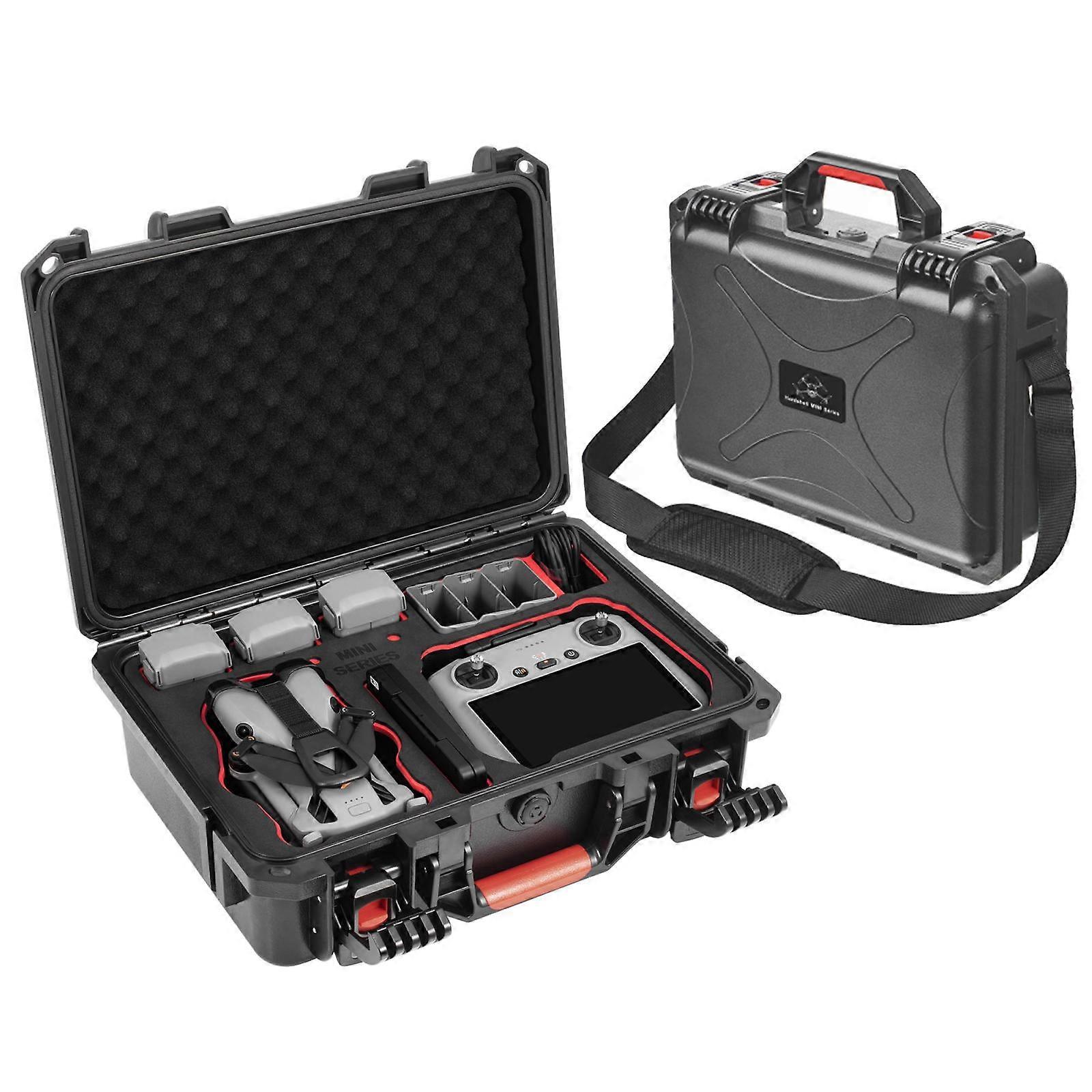 Til DJI Mini 5 Pro STARTRC Vandtæt ABS Kuffert Skulder Opbevaringsboks (Sort)