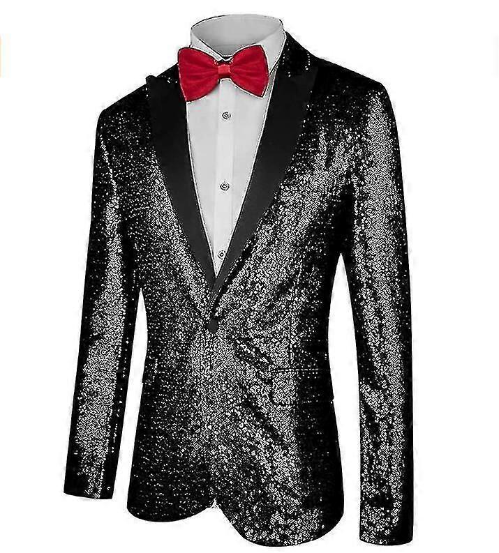 Men's Sequin Suit Dress Dinner Wedding Jacket