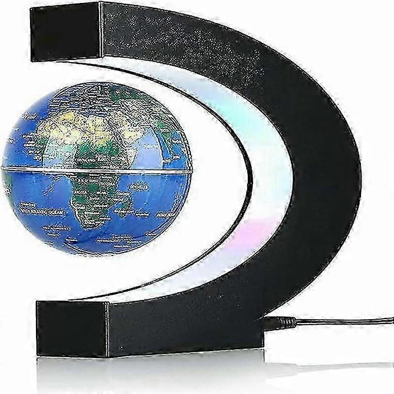 Floating Globe with LED Light Magnetic Levitation Desk Decor Cool Tech Gift