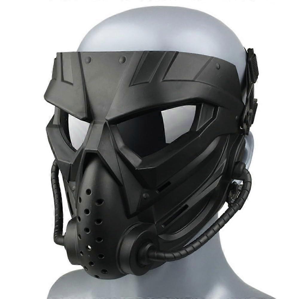 Paintball Skull Combo Face Goggles For Airsoft And Paintball Full Face Black One Size Water Bomb Compatible