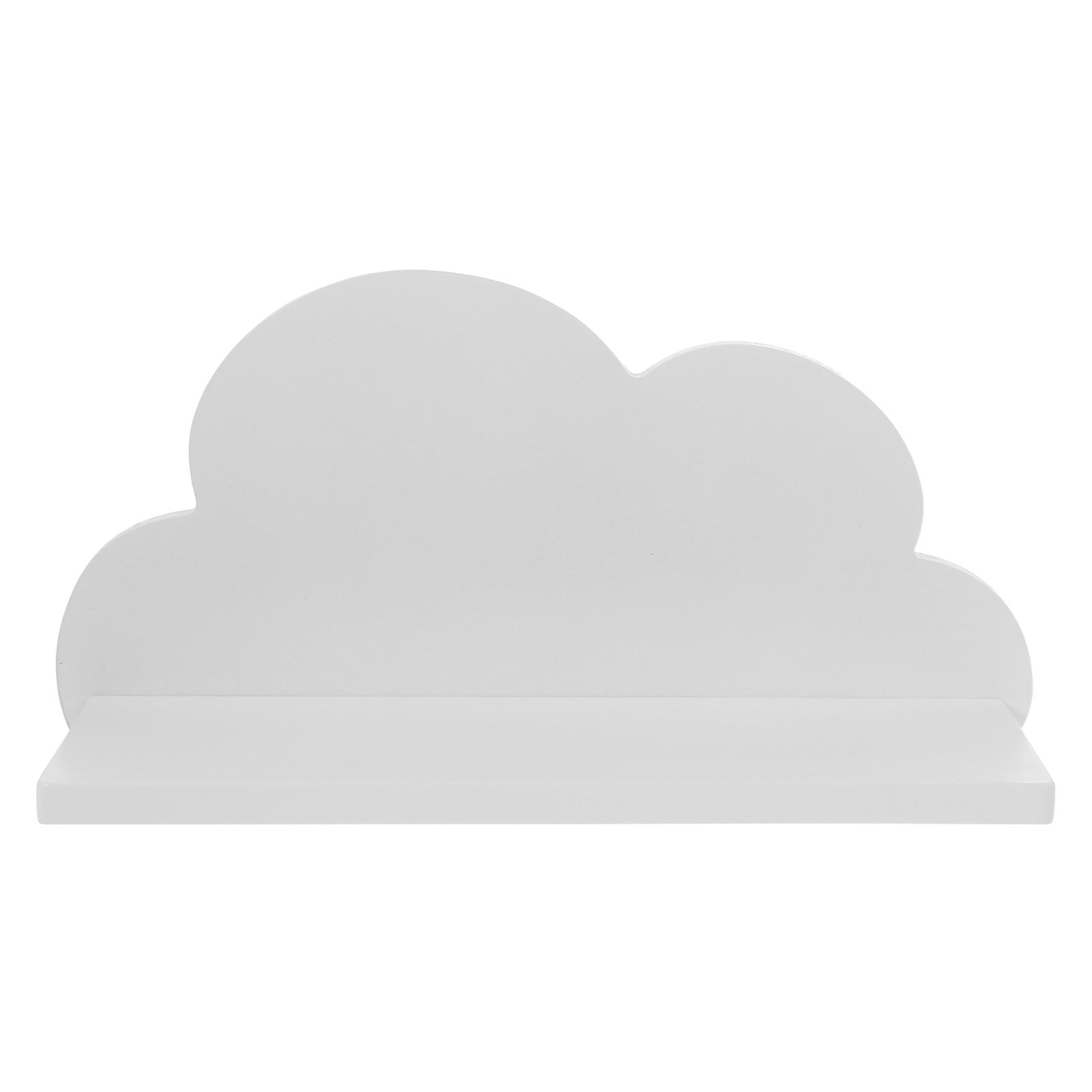 Storage Shelf Wooden Cloud Shape for Home 3Pcs White Easy to Install