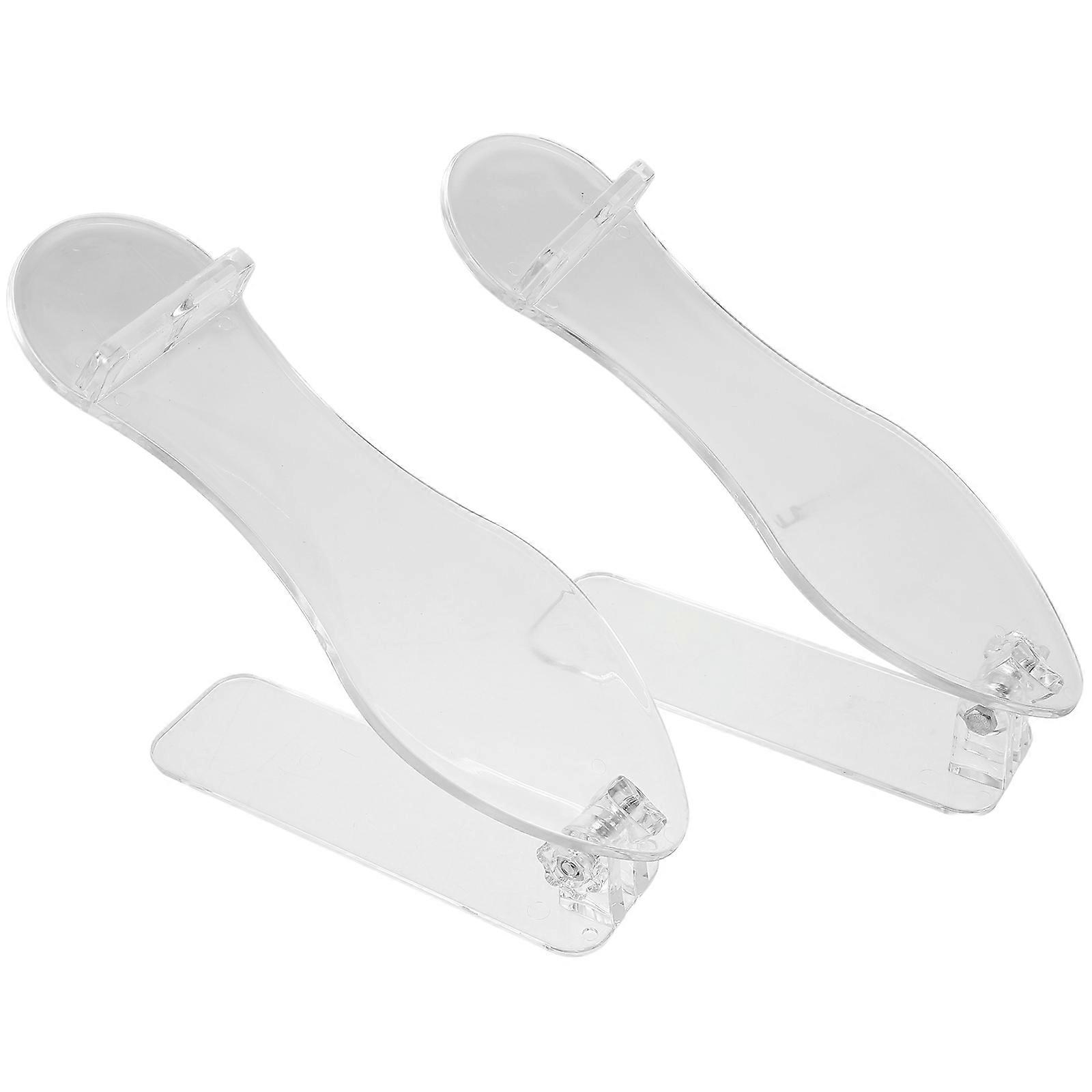 Shoe Rack Clear Shoe Display Stand for Store Use 8Pcs Included