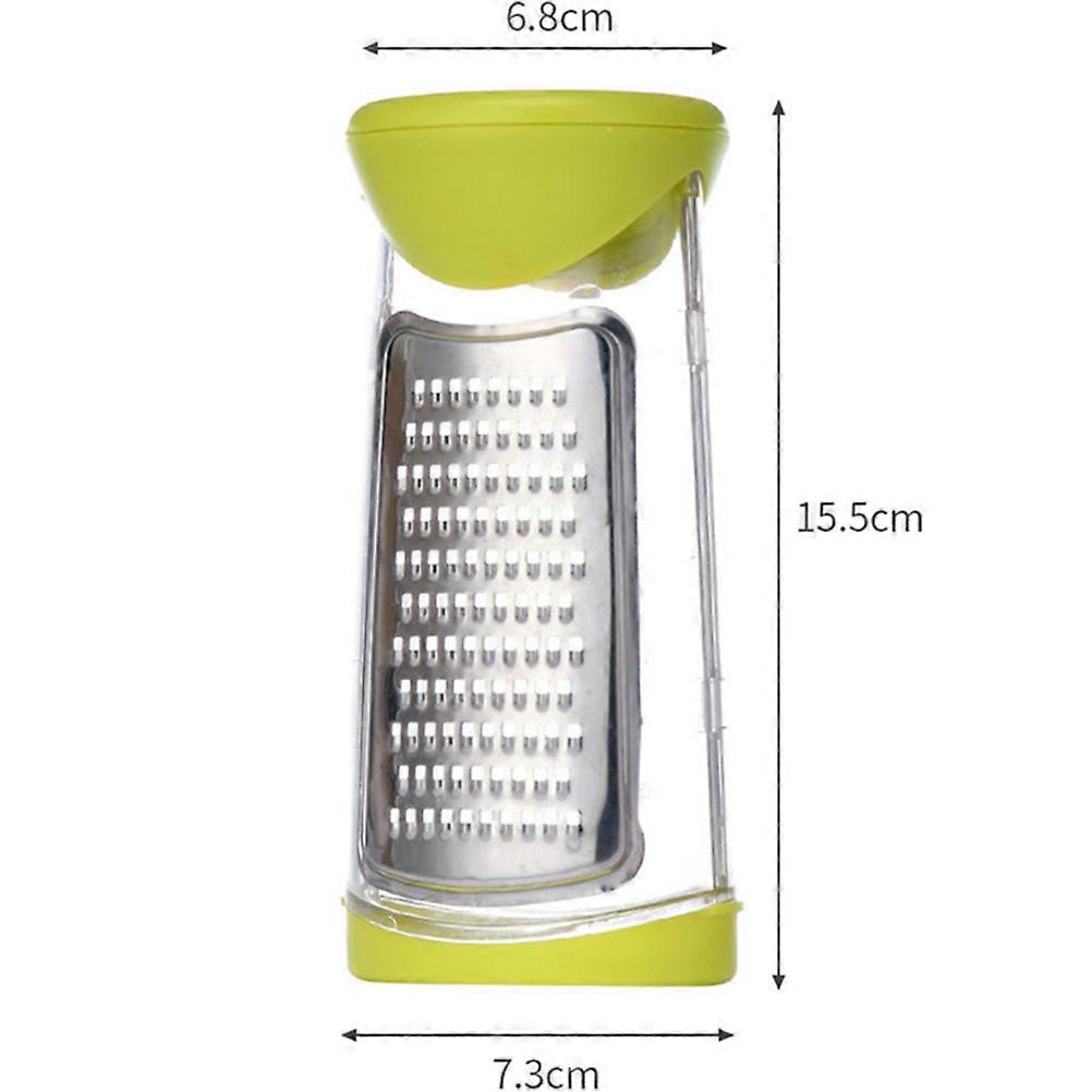 Multifunctional Semicircular for Ginger Garlic Cheese with Cleaning Brush in Green Color 2Pcs