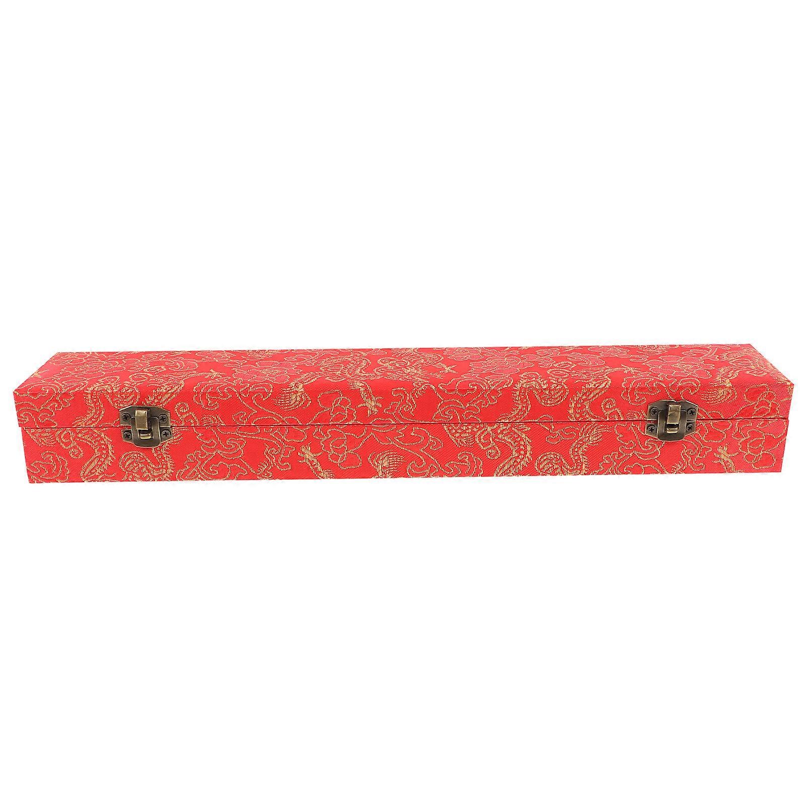Rectangular Handheld Fan Holder Box Multifunctional Elegant Gift Packaging 2Pcs