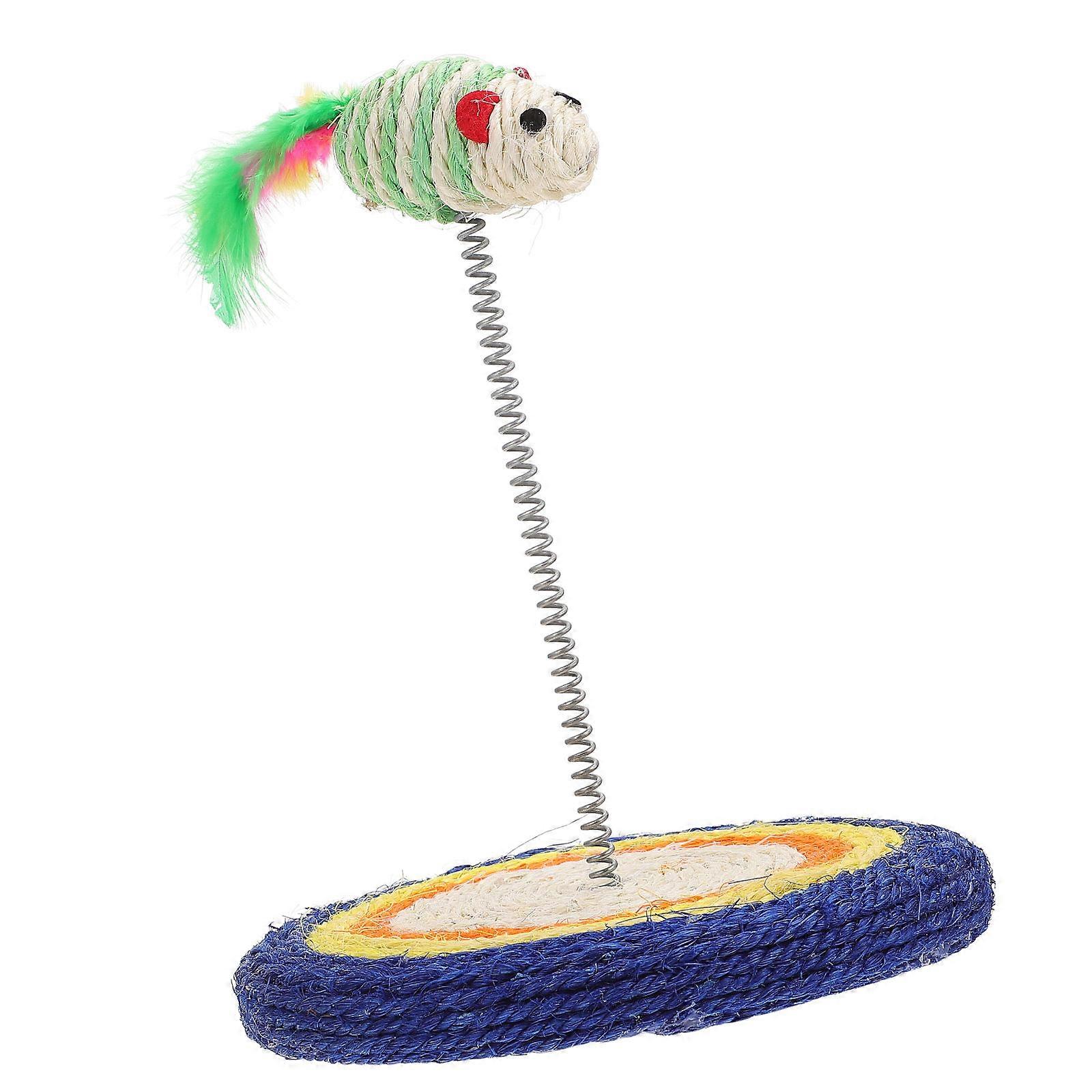 Funny Cat Scratcher Board For Exercise And Indoor Play Pet Toy Assorted Color Material 1Set