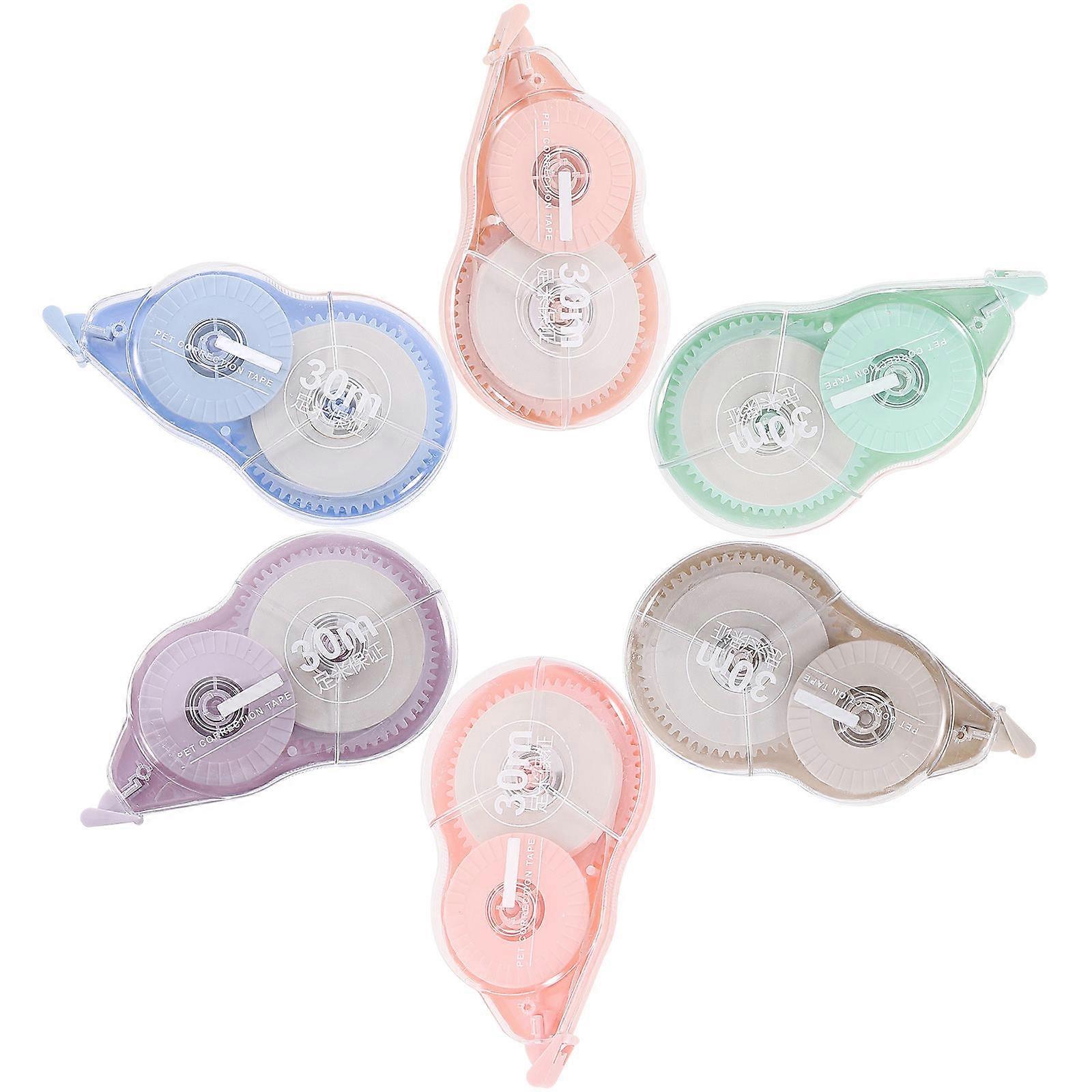 Adhesive Correction Tape 24Pcs Soft And Easy To Apply Rectangular Correction Supplies For Office Workers And Students Dual Gear Construction