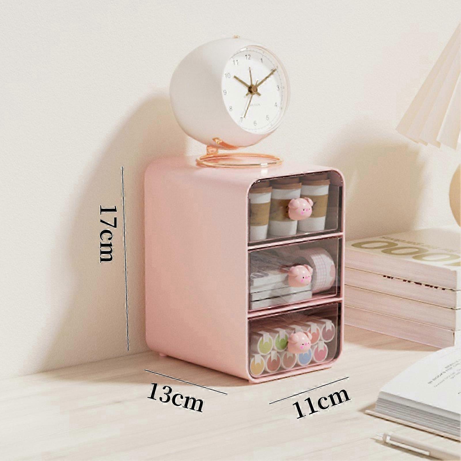 2025 Desktop Organizer Drawer Storage Box Office Dormitory Multilayer Plastic Container